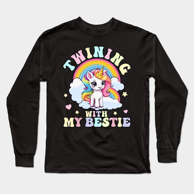 Twinning With My Bestie Long Sleeve T-Shirt by SonyaKorobkova